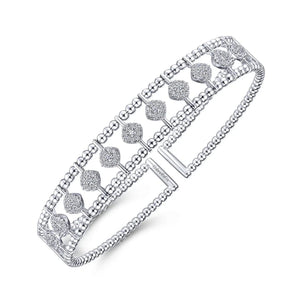 Gabriel & Co. Bujukan Pave Diamond Bangle Bracelet