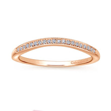 Load image into Gallery viewer, Gabriel &amp; Co. &quot;Celia&quot; Curved Diamond Wedding Band
