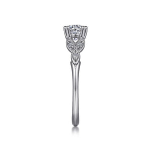 Gabriel & Co. "Celia" Victorian Style Diamond Engagement Ring