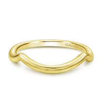 Load image into Gallery viewer, Gabriel &amp; Co. &quot;Celine&quot; Curved High Polish Wedding Band
