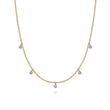 Load image into Gallery viewer, Gabriel &amp; Co. Chain Necklace with Round Cut Diamond Drops
