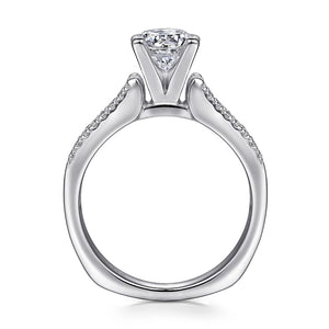 Gabriel & Co. "Channing" Three Row Diamond Engagement Ring