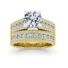 Load image into Gallery viewer, Gabriel &amp; Co. &quot;Channing&quot; Three Row Diamond Wedding Band
