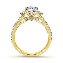 Load image into Gallery viewer, Gabriel &amp; Co. &quot;Chantal&quot; Three Stone Diamond Engagement Ring
