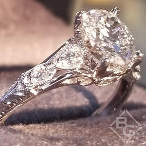 Gabriel & Co. "Chelsea" Oval Cut Diamond Engagement Ring
