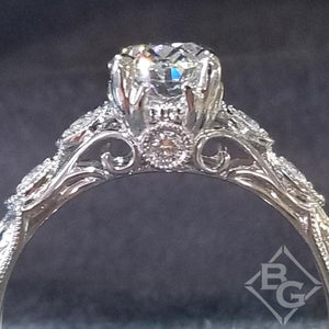 Gabriel & Co. "Chelsea" Oval Cut Diamond Engagement Ring