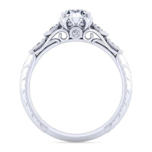 Load image into Gallery viewer, Gabriel &amp; Co. &quot;Chelsea&quot; Pear Cut Diamond Engagement Ring
