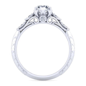 Gabriel & Co. "Chelsea" Pear Cut Diamond Engagement Ring