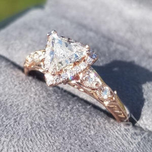 Gabriel & Co. "Chelsea" Trillion Cut Diamond Engagement Ring