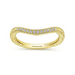 Load image into Gallery viewer, Gabriel &amp; Co. &quot;Chrystie&quot; Vintage Style Curved Diamond Wedding Band
