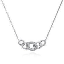 Load image into Gallery viewer, Gabriel &amp; Co. Circular Chain Link Pave Diamond Pendant
