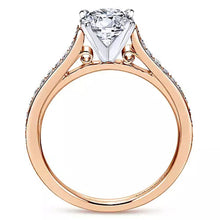Load image into Gallery viewer, Gabriel &amp; Co. Classic Cathedral Diamond Engagement Ring
