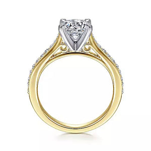 Gabriel & Co. Classic Cathedral Diamond Engagement Ring