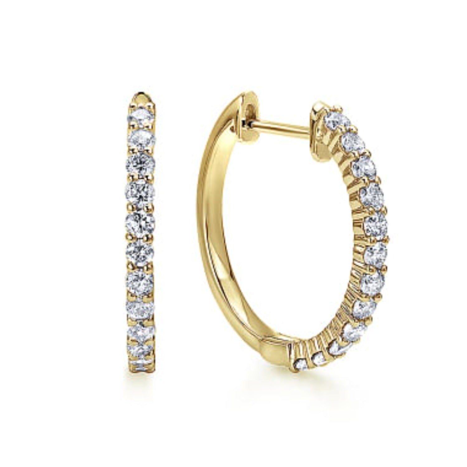 1.35ct Inside & Out Diamond Hoops