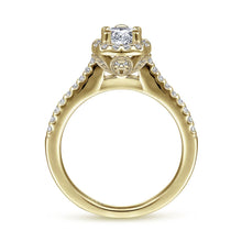 Load image into Gallery viewer, Gabriel &amp; Co. Classic Pear Cut Halo Diamond Engagement Ring
