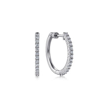 Load image into Gallery viewer, Gabriel &amp; Co. Classic Thin Diamond Hoop Earrings
