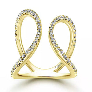 Gabriel & Co. Contemporary "Kaslique" Diamond Fashion Ring