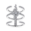 Load image into Gallery viewer, Gabriel &amp; Co. Contemporary Wide Diamond Three Layer Ring
