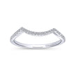 Load image into Gallery viewer, Gabriel &amp; Co. &quot;Courtney&quot; Curved Diamond Wedding Band
