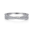 Load image into Gallery viewer, Gabriel &amp; Co. Criss-Cross Two Layer Diamond Band
