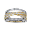 Load image into Gallery viewer, Gabriel &amp; Co. Criss Crossing Multi Row Diamond Ring
