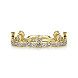 Gabriel & Co. "Crown Princess" Diamond Ring