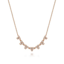 Load image into Gallery viewer, Gabriel &amp; Co. Curved Diamond Station Bar Necklace
