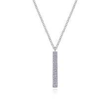 Load image into Gallery viewer, Gabriel &amp; Co. Diamond Bar Pendant Necklace
