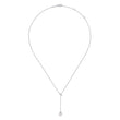 Load image into Gallery viewer, Gabriel &amp; Co. Diamond Bar &quot;Y&quot; Necklace with Cultured Pearl Drop
