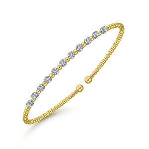 Gabriel & Co. Diamond Bujukan Bead Cuff Bracelet