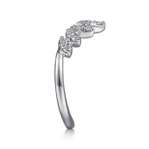 Gabriel & Co. Diamond Burst Curved Chevron Fashion Ring