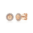 Load image into Gallery viewer, Gabriel &amp; Co. Diamond Circle Pave Stud Earrings
