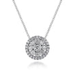 Load image into Gallery viewer, Gabriel &amp; Co. Diamond Cluster Vintage Style Pendant

