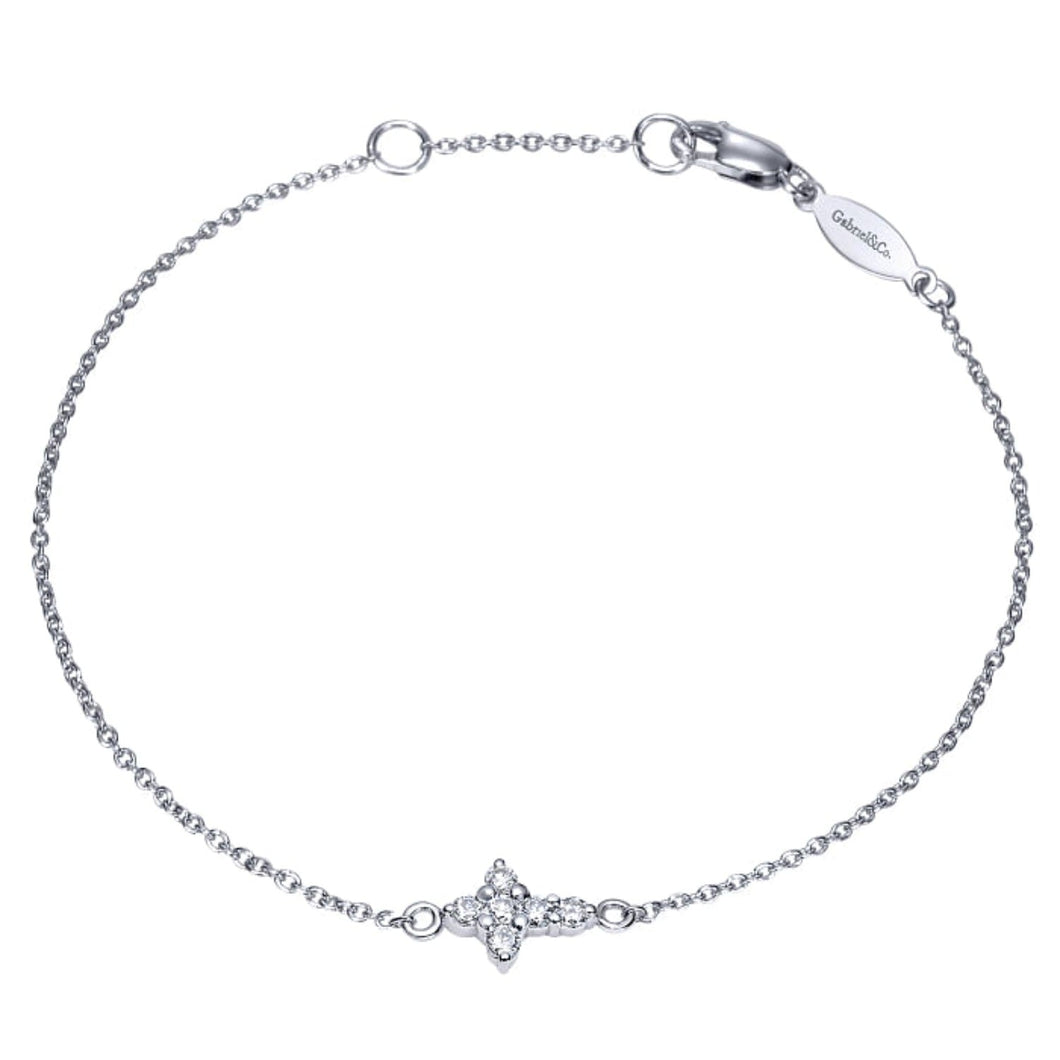 Gabriel & Co. Diamond Cross Tennis Bracelet
