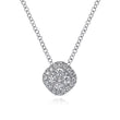 Load image into Gallery viewer, Gabriel &amp; Co. Diamond Cushion Pave Cluster Pendant
