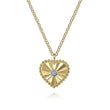 Load image into Gallery viewer, Gabriel &amp; Co. Diamond Cut Heart Pendant Necklace
