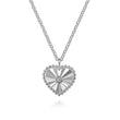 Load image into Gallery viewer, Gabriel &amp; Co. Diamond Cut Heart Pendant Necklace
