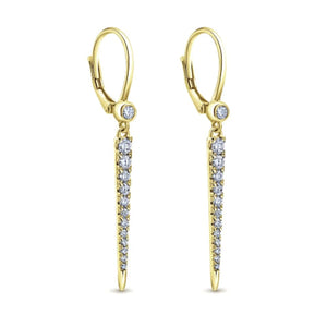 Gabriel & Co. Diamond Dangle "Slice" Earrings