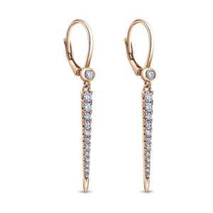 Gabriel & Co. Diamond Dangle "Slice" Earrings