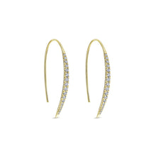 Load image into Gallery viewer, Gabriel &amp; Co. Diamond Drop Pave &quot;Slice&quot; Earrings
