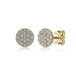 Load image into Gallery viewer, Gabriel &amp; Co. Diamond Micro Pave Round Stud Earrings
