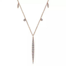 Load image into Gallery viewer, Gabriel &amp; Co. Diamond Pave &quot;Slice&quot; Necklace
