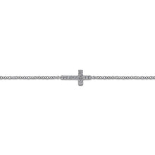 Load image into Gallery viewer, Gabriel &amp; Co. Diamond Sideways Cross Bracelet

