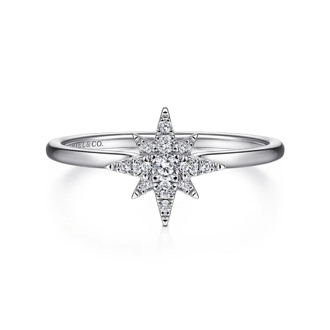 Gabriel & Co. Diamond Starburst Ring