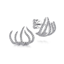 Load image into Gallery viewer, Gabriel &amp; Co. Diamond Tendril Stud Earrings
