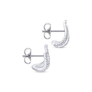 Gabriel & Co. Diamond Tendril Stud Earrings
