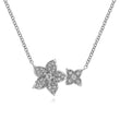 Load image into Gallery viewer, Gabriel &amp; Co. Double Pave Diamond Flower Necklace
