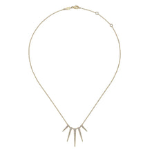 Load image into Gallery viewer, Gabriel &amp; Co. Edgy Spikes Diamond Necklace
