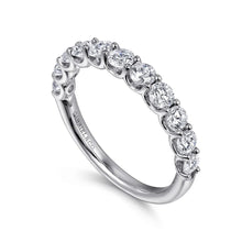 Load image into Gallery viewer, Gabriel &amp; Co. Eleven Stone Round Cut Shared Prong Diamond Anniversary Band
