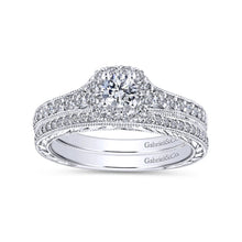 Load image into Gallery viewer, Gabriel &amp; Co. Engraved Diamond Wedding Band
